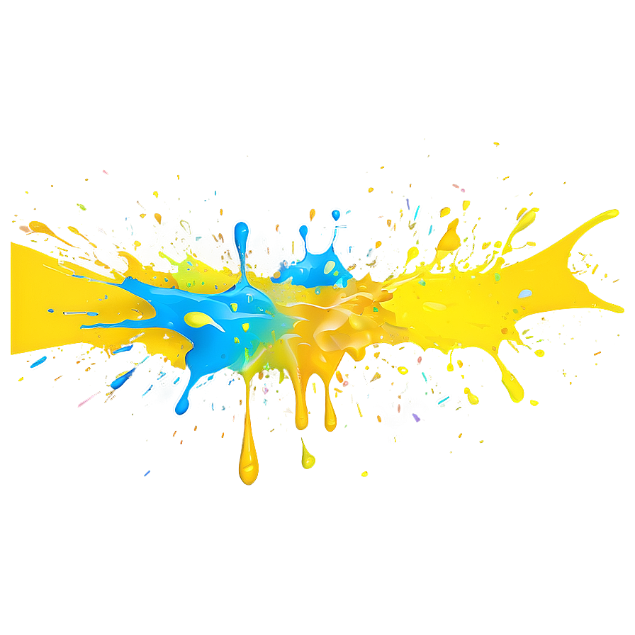 Yellow Paint Splatter Png Xbv83