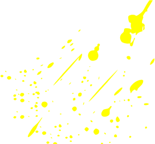 Yellow Paint Splatteron Grey Background