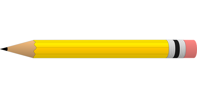 Yellow Pencil Black Background