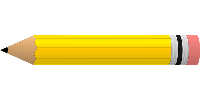 Yellow Pencil Black Background