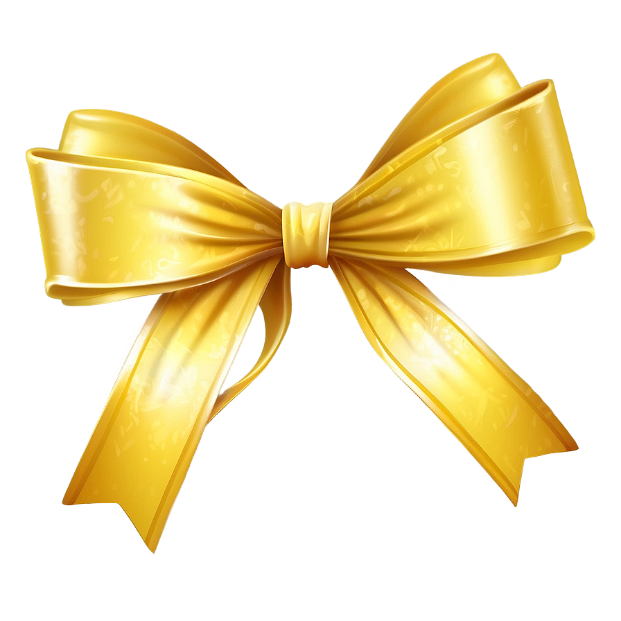 Yellow Ribbon Bow Png 18