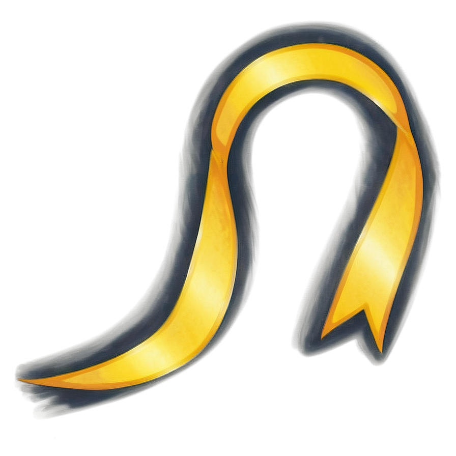 Yellow Ribbon Curl Png 48