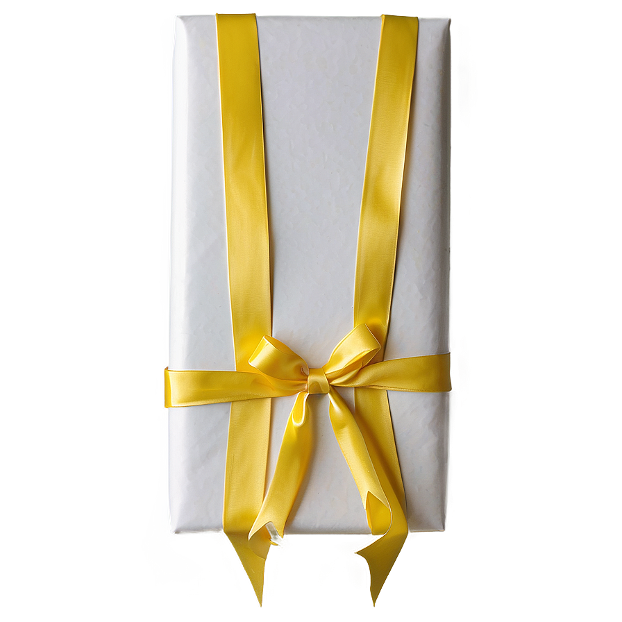 Yellow Ribbon Gift Wrap Png Aom