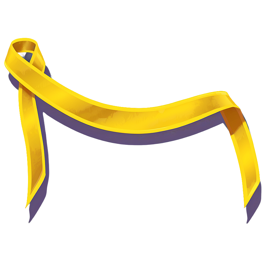 Yellow Ribbon Streamer Png Yec90