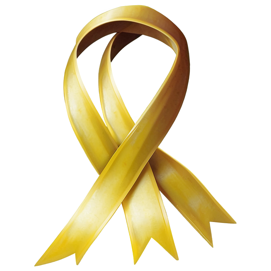 Yellow Ribbon Swirl Png Ifc49