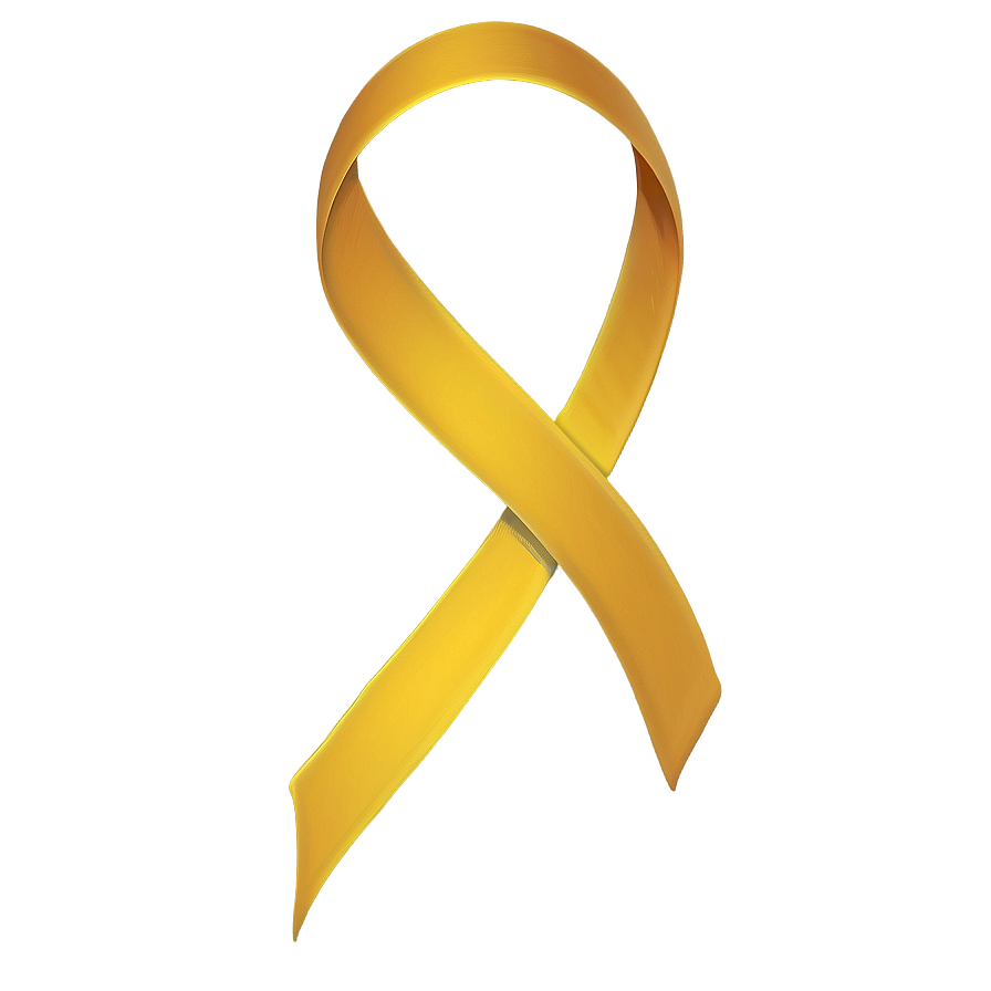 Yellow Ribbon Swirl Png Srb