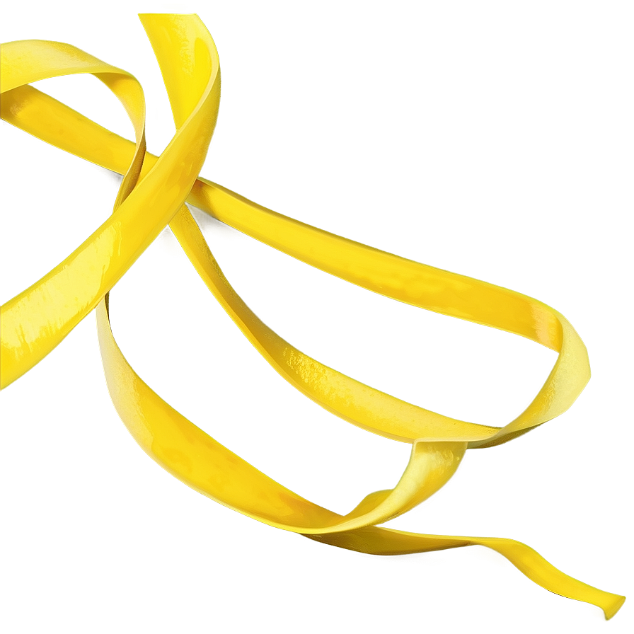 Yellow Ribbon Wave Png 11