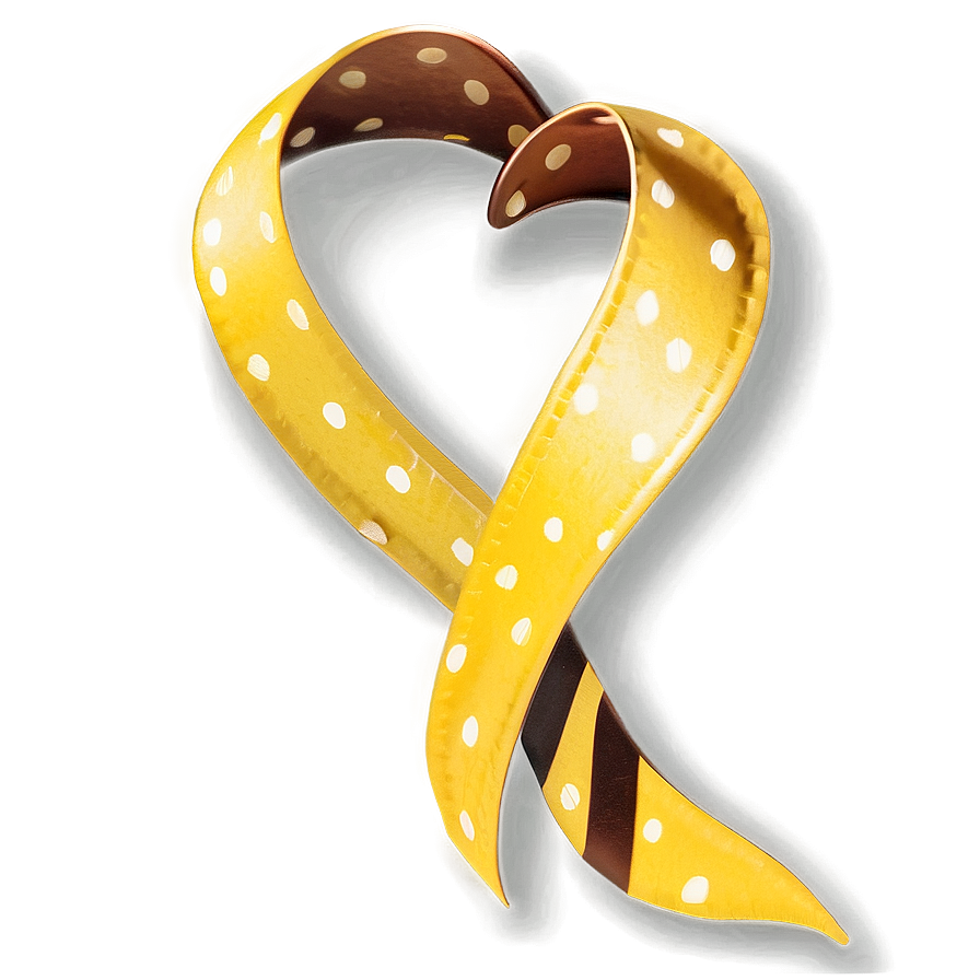 Yellow Ribbon With Heart Png 71