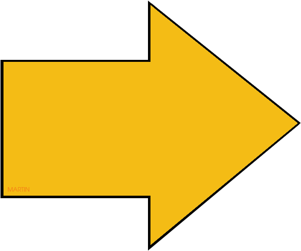 Yellow Right Arrow Graphic