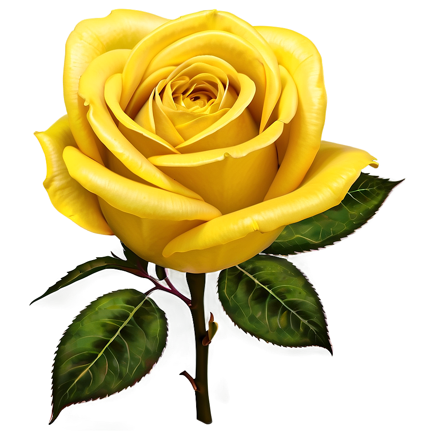 Yellow Rose Abstract Png Esf35