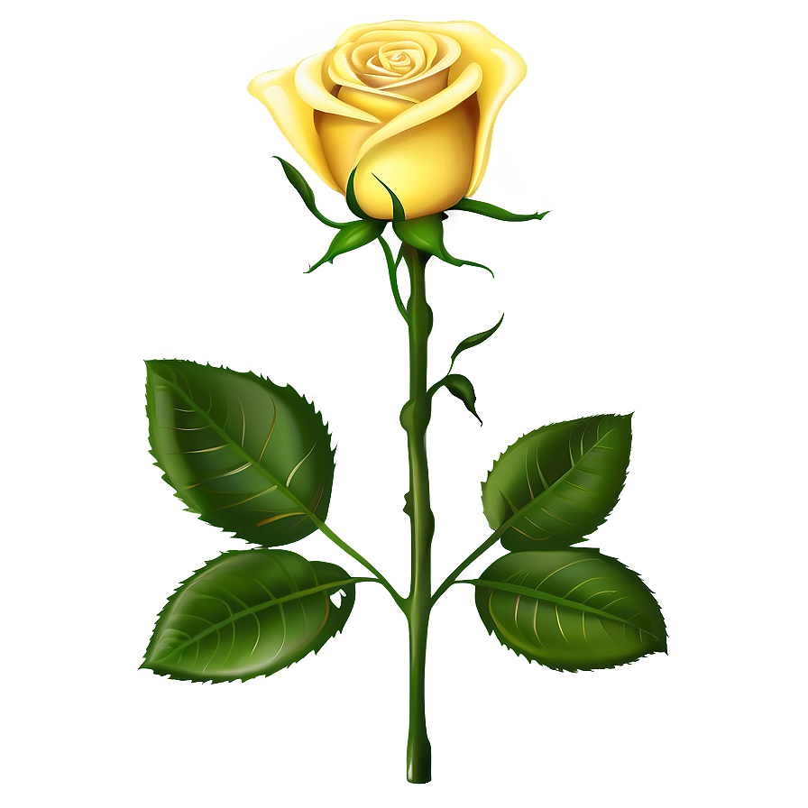 Yellow Rose Artwork Png Jty