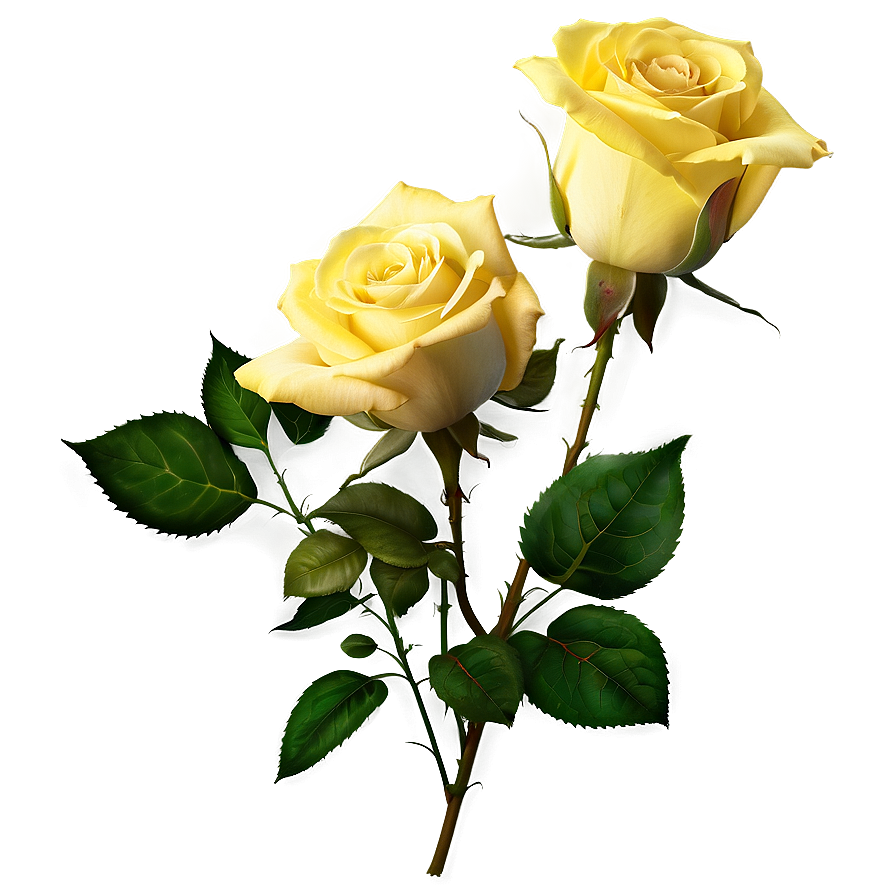 Yellow Rose Background Png 06252024