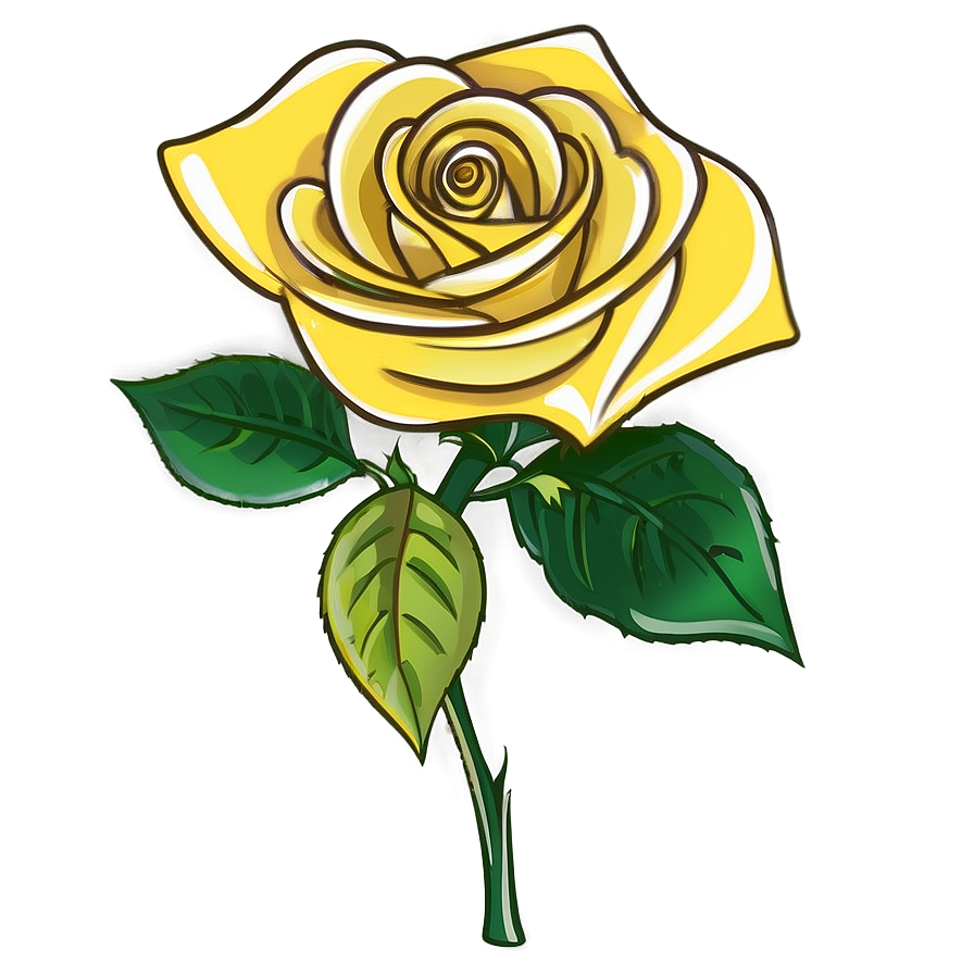 Yellow Rose Celebration Png 06252024