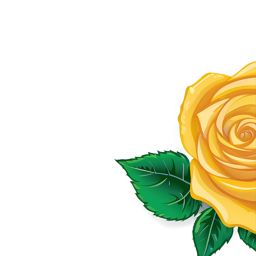 Yellow Rose Clipart Png 06272024