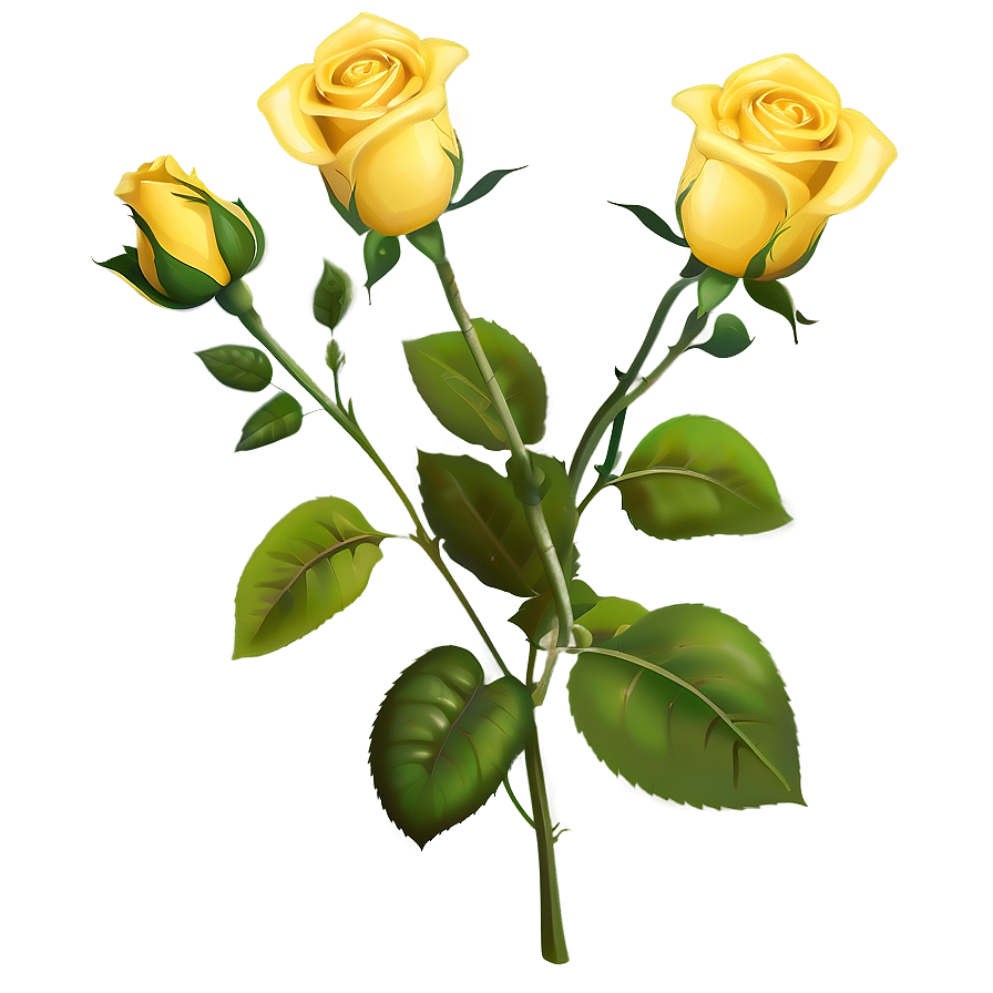 Yellow Rose Clipart Png 06272024