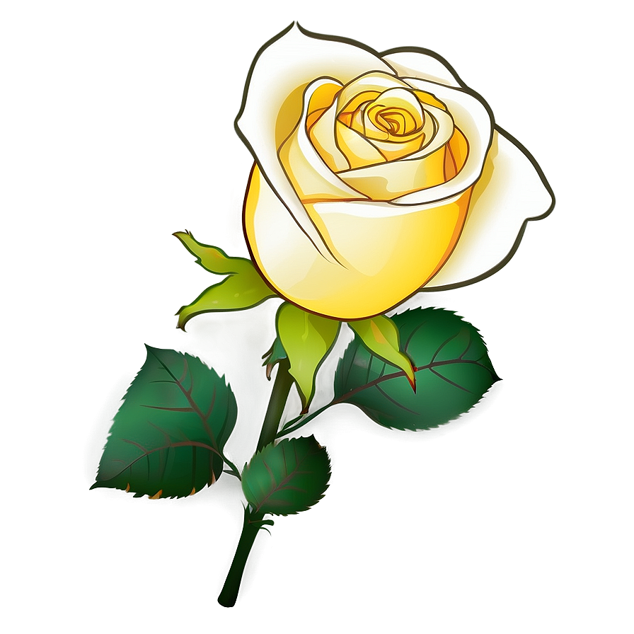 Yellow Rose Clipart Png 95