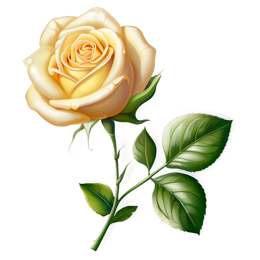 Yellow Rose Design Png 06252024