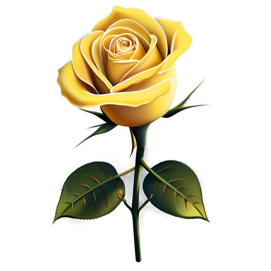 Yellow Rose Elegance Png Kyy