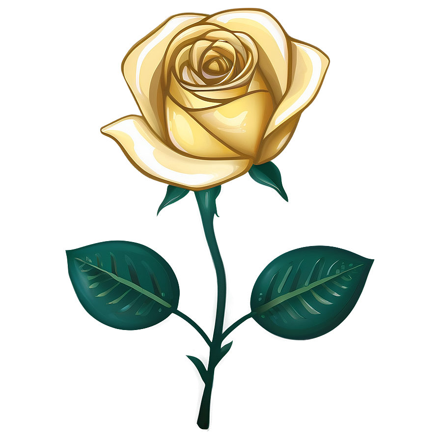 Yellow Rose Icon Png 06252024