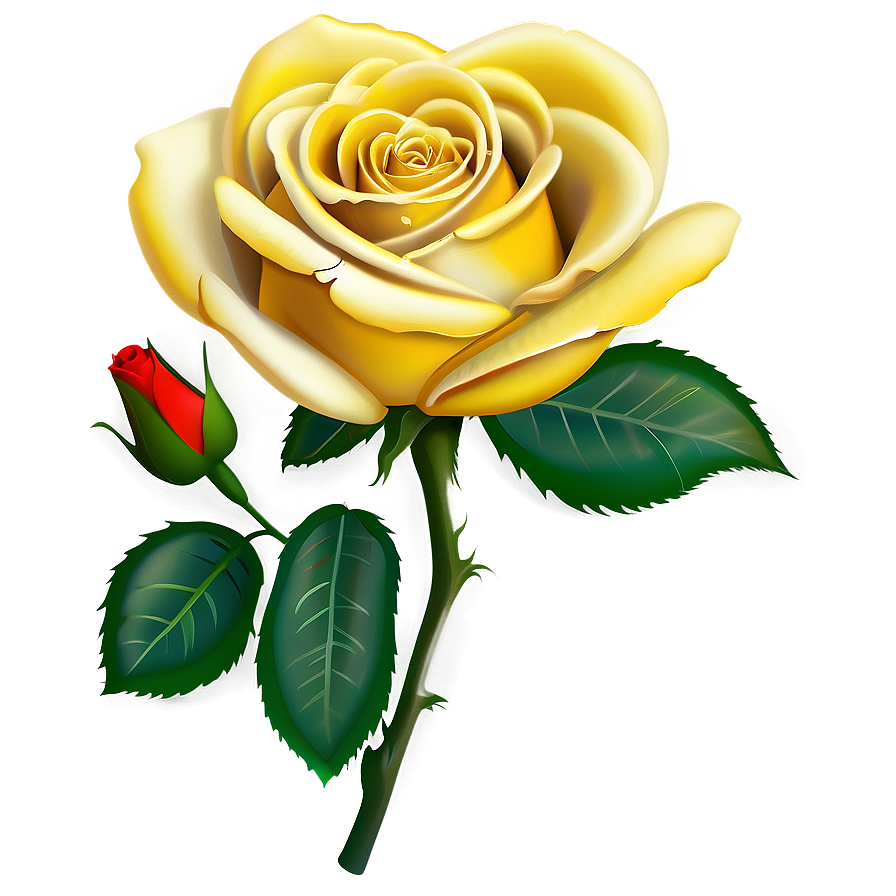 Yellow Rose Icon Png Omt