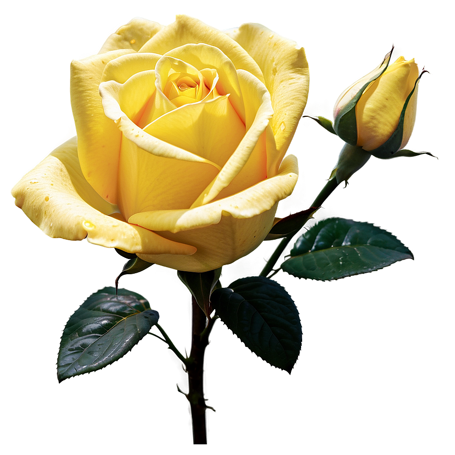 Yellow Rose In Sunlight Png Rnf23