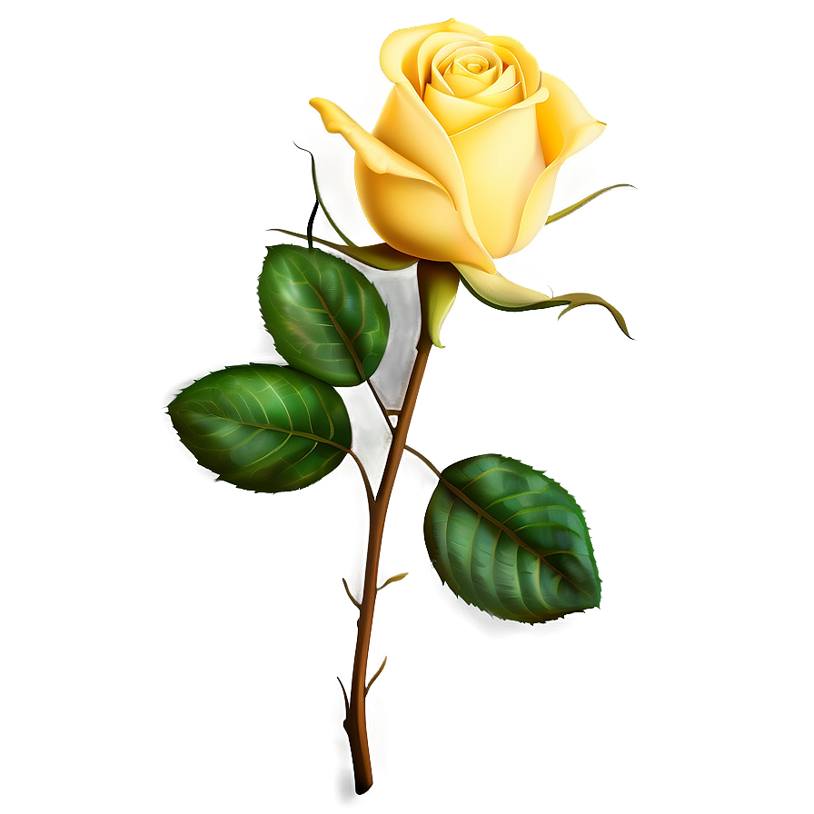 Yellow Rose Whisper Png 64