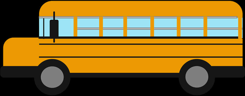 Yellow School Bus Side View