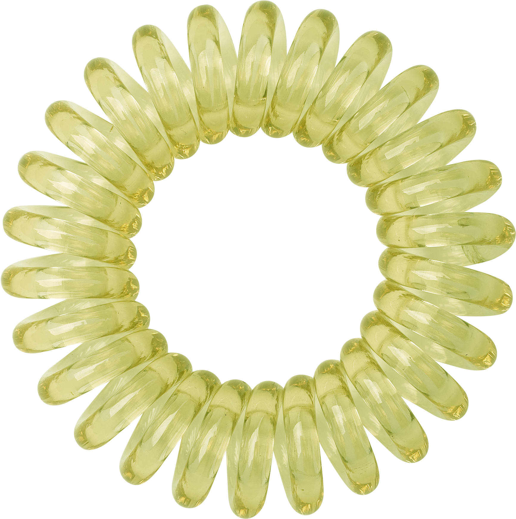 Yellow Spiral Hair Tie Transparent Background