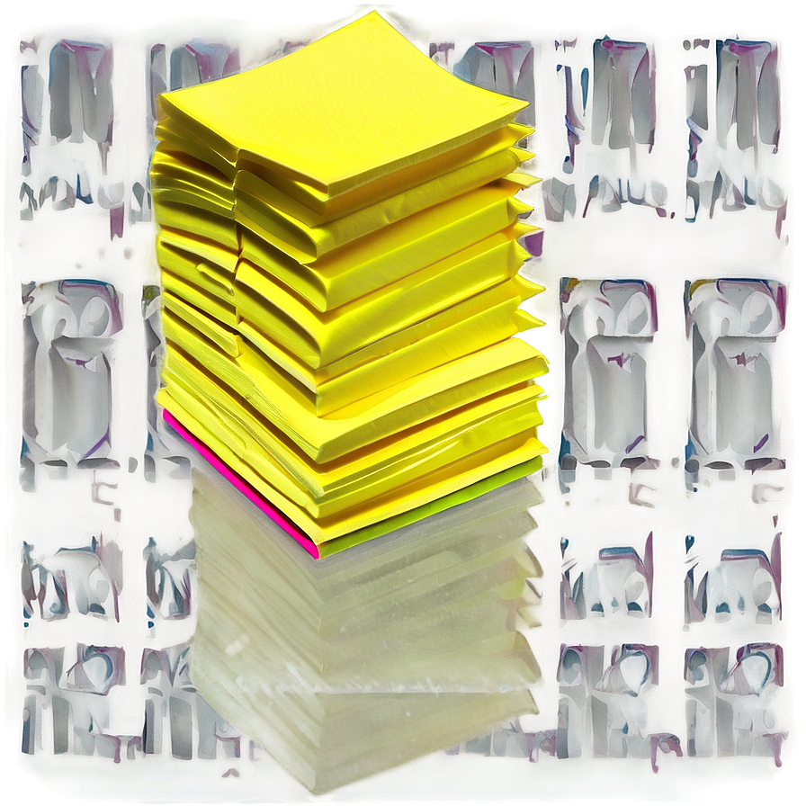 Yellow Sticky Paper Note Png Wbg34