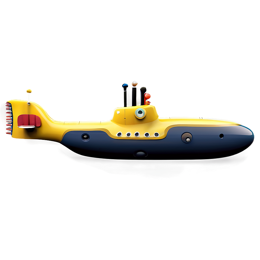 Yellow Submarine Sea Exploration Png 06292024