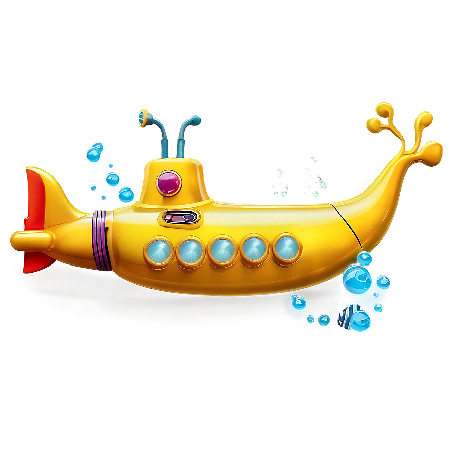 Yellow Submarine Under The Sea Png 06292024