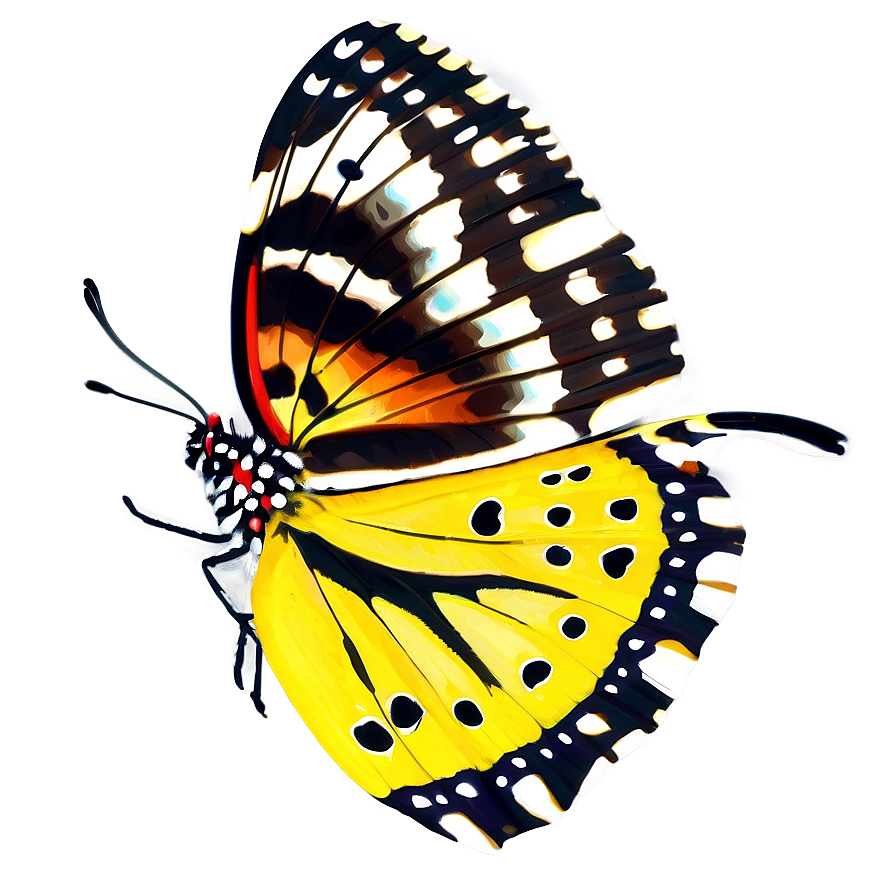 Yellow Tiger Butterfly Png Qsr95