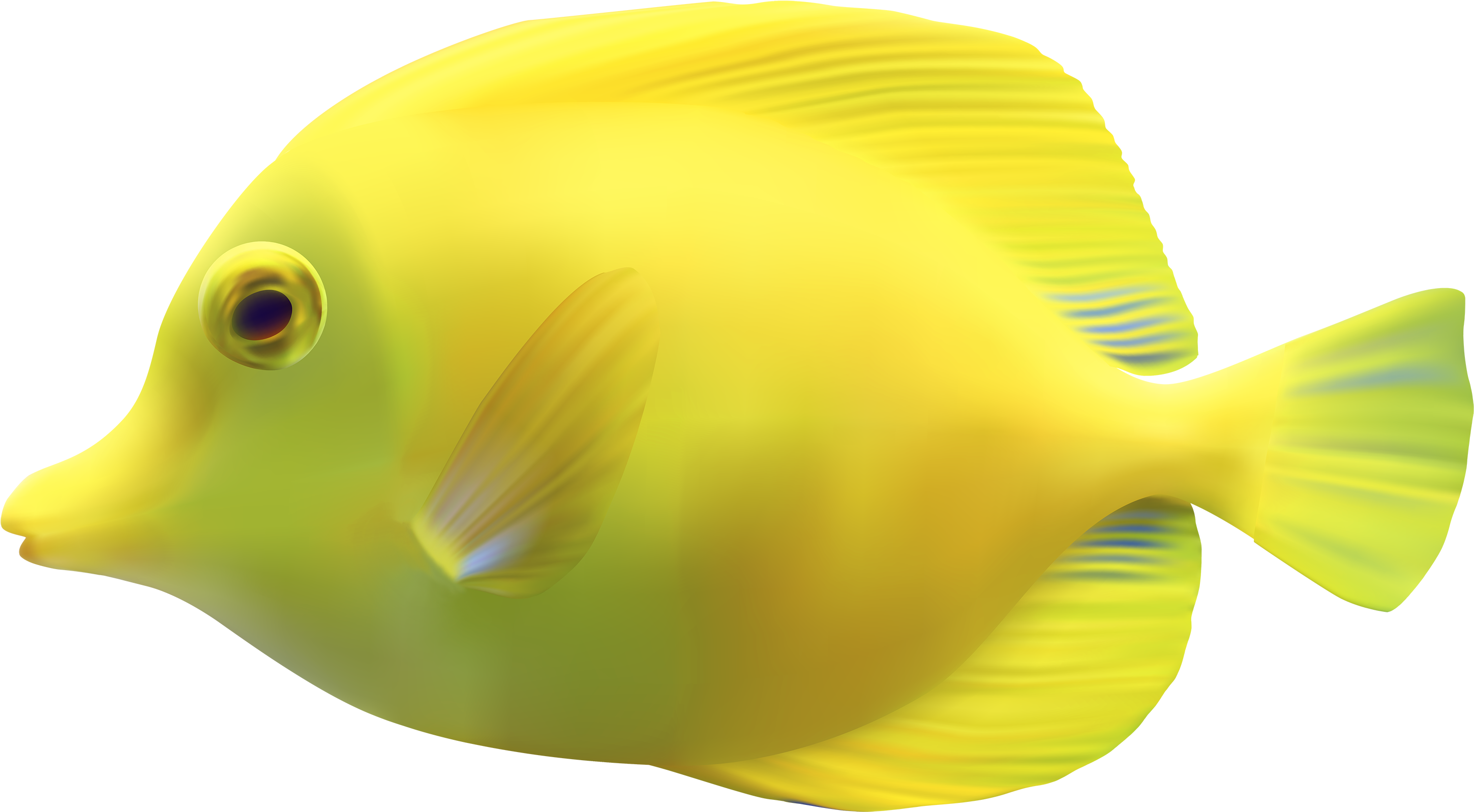 Yellow Tropical Fish Illustration