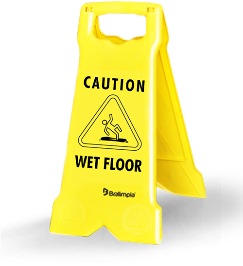 Yellow Wet Floor Sign