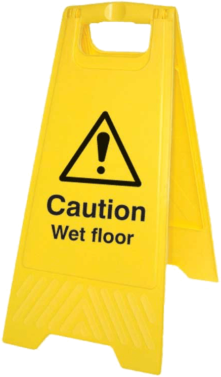 Yellow Wet Floor Sign