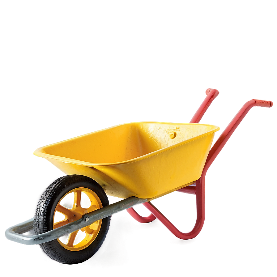 Yellow Wheelbarrow Png 06242024