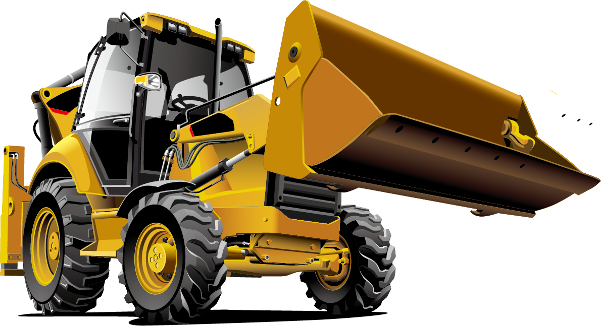 Yellow Wheeled Loader Bulldozer