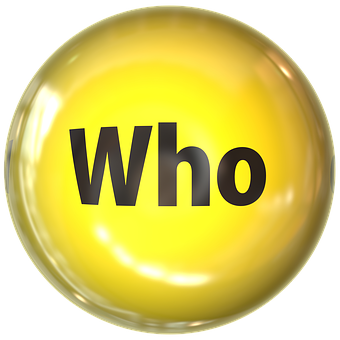 Yellow Who Button