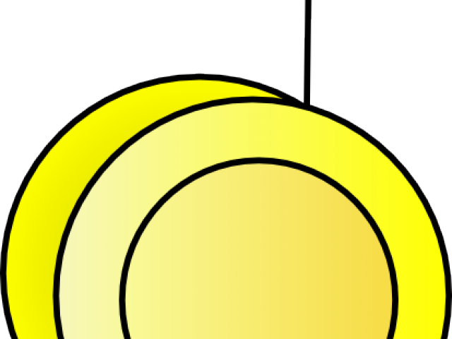 Yellow Yoyo Cartoon Illustration