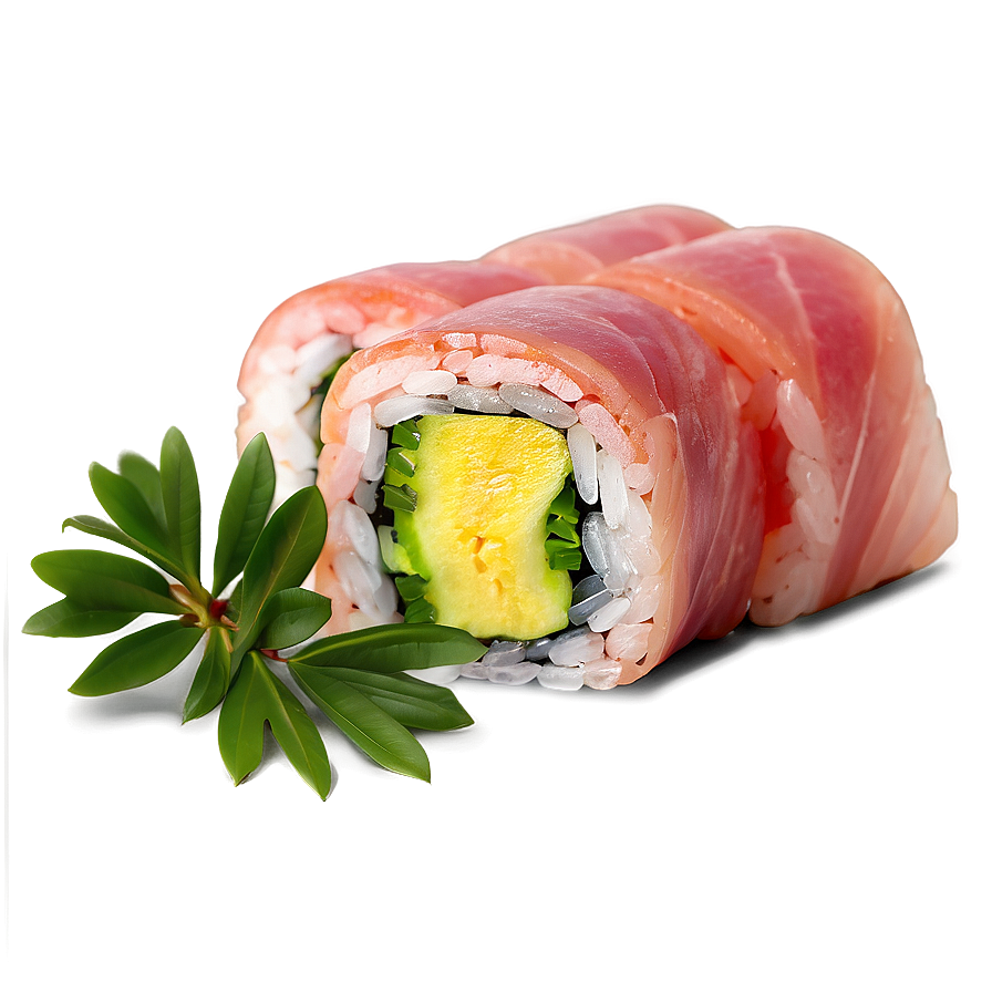 Yellowtail Sushi Piece Png 75