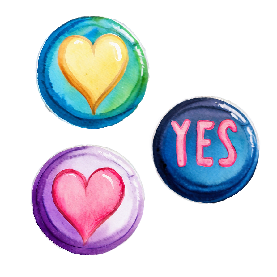 Yes In Watercolor Png 84