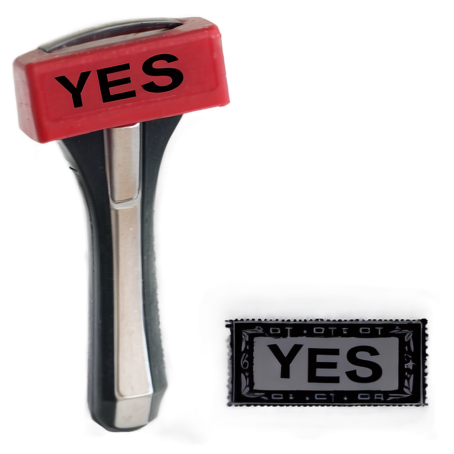 Yes Rubber Stamp Png 83