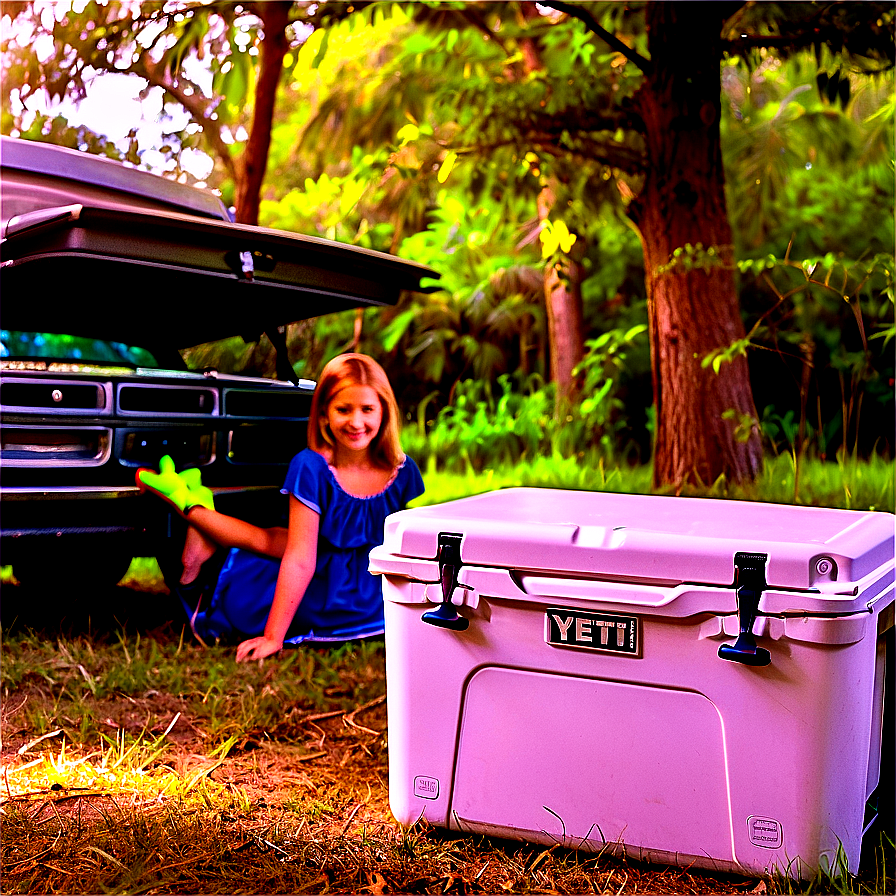 Yeti Cooler For Family Picnic Png 06282024