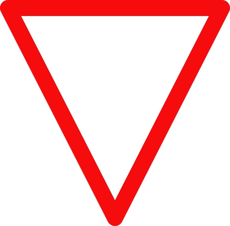 Yield Sign Blank Triangle