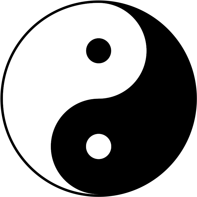 Yin Yang Symbol Balance Contrast