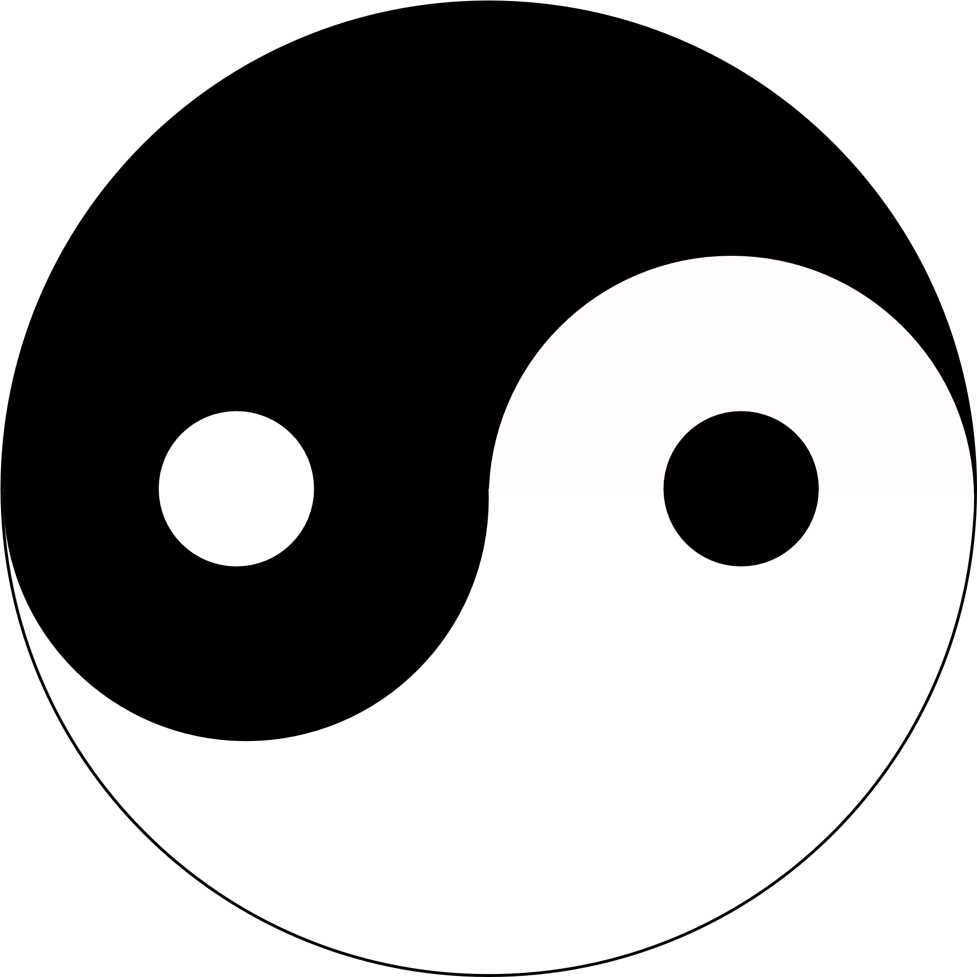 Yin Yang Symbol Balance Contrast