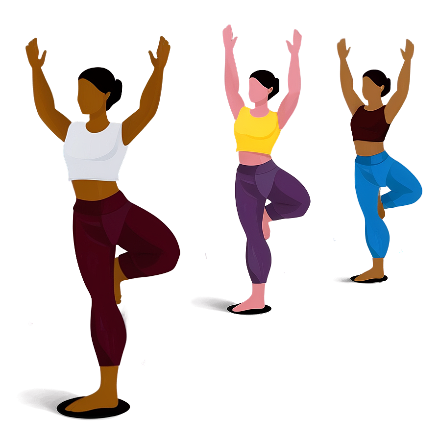 Yoga Class Illustration Png 06112024