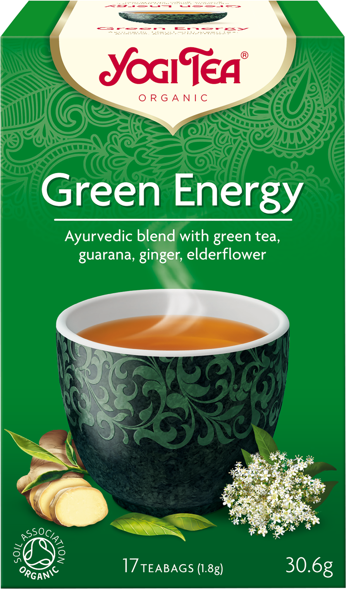 Yogi Green Energy Tea Organic Packaging