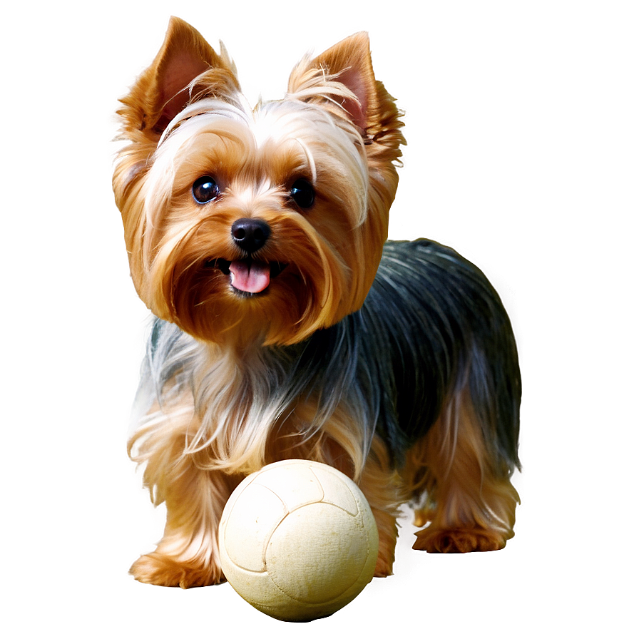 Yorkie With Ball Png 59