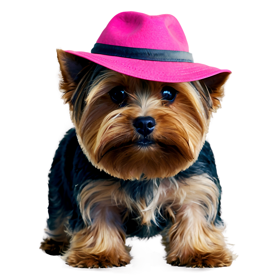 Yorkie With Hat Png 06242024